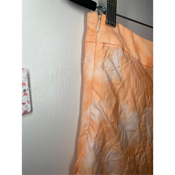 Free People Women's Martine Flirt Tie Dye Skirt in Peach Combo size 6 NWT - Picture 11 of 14